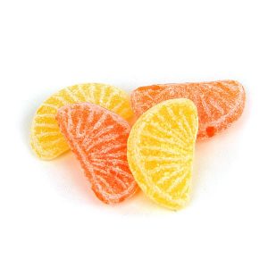 bonbon tranche orange citron