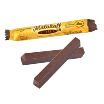 Barre Malakoff - Chocolat noir 20g x présentoir 60 pièces