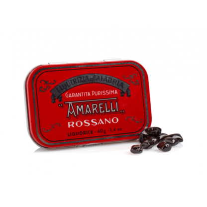 Boîte métallique de réglisses spezzatina "Amarelli" 20gx24