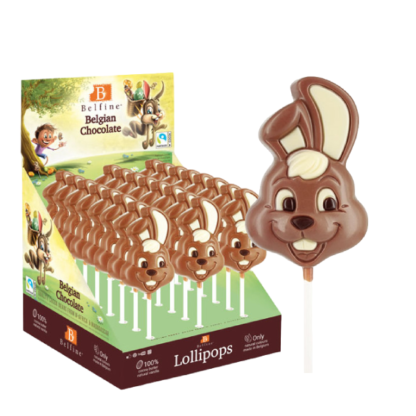 LOLLIPOPS CHOCOLAT LAPIN BUNNY 25g x24