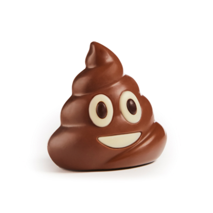"Crotte" version emoji en chocolat Insolite 50g x10