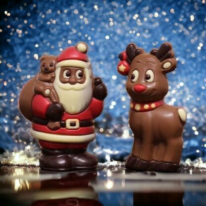COFFRET MOULAGE PÈRE NOËL RENNE 150g x4 – Image 3