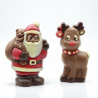 COFFRET MOULAGE PÈRE NOËL RENNE 150g x4 – Image 2