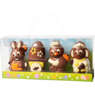 Coffret moulages 4 figurines de Pâques 30g x4