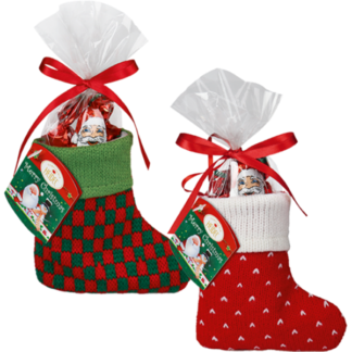Petites chaussettes "Christmas Time" remplie de chocolats (55g)