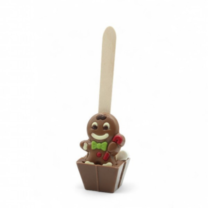 CUILLÈRE CHOCOLAT LAIT BONHOMME PAIN ÉPICES MINI GUIMAUVE 55g x21 – Image 2