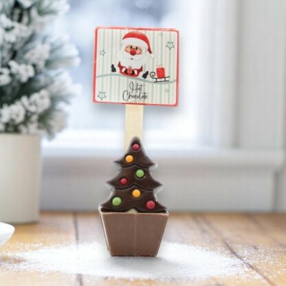 CUILLÈRE CHOCOLAT LAIT SAPIN DE NOËL MINI GUIMAUVE 55g x21 – Image 3