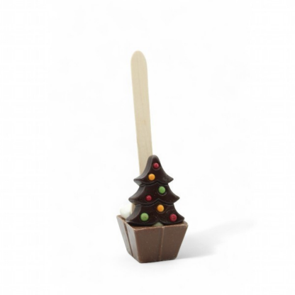 CUILLÈRE CHOCOLAT LAIT SAPIN DE NOËL MINI GUIMAUVE 55g x21 – Image 2