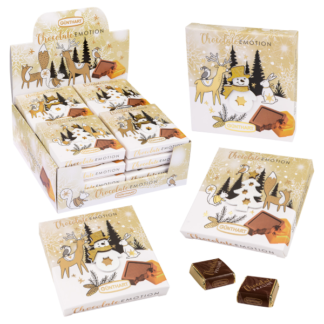 Étuis garnis de chocolats pralinés - Les petits cadeaux de table x16