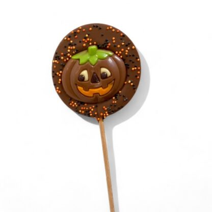 Sucette lollipops chocolat lait Citrouille Halloween 50g x20