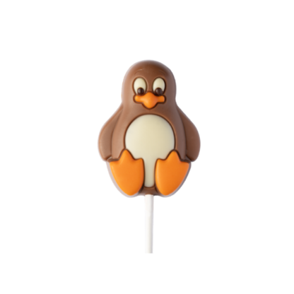 Sucettes au chocolat lait pingouin 35g