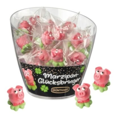 Pâte d’amande, Seau de champagne petits cochons - 40pcs