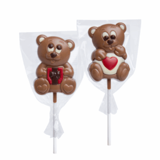 Sucettes au chocolat lait ourson 35g