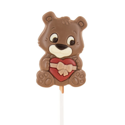 LOLLIPOPS CHOCOLAT OURSON COEUR 25g x24 – Image 3