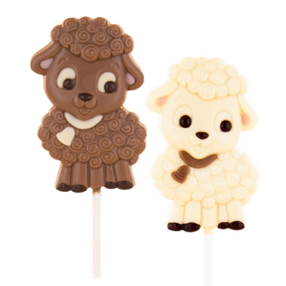 LOLLIPOPS CHOCOLAT PÂQUES MOUTON 25g x24 – Image 3