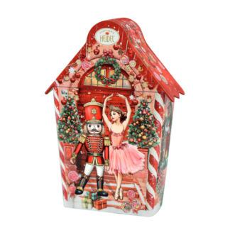 Maisonnette "Conté de fée de Noël" remplie de chocolats (74g)
