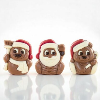 MOULAGE OURSON, PÈRE NOËL ET BONHOMME DE NEIGE 25g x24 – Image 3