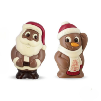 Moulages Père Noël et Bonhomme de neige 75g
