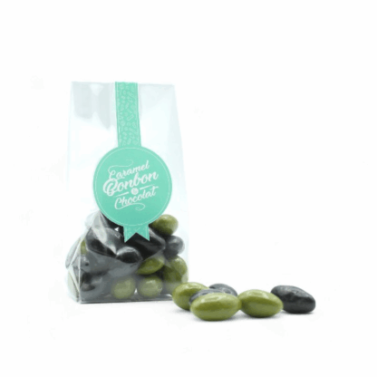 Sachet assortiment amande chocolat olives vertes et noires 125g