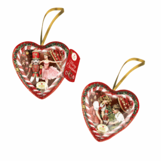 Boite Coeur "Conté de fée de Noël" remplie de chocolats (54g)
